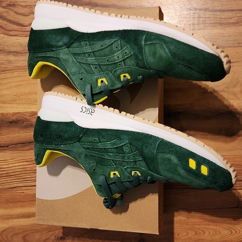NEW Asics Gel Lyte III ☘️ Shamrock Mens 12 Shoes Golf Green - Picture 5 of 8